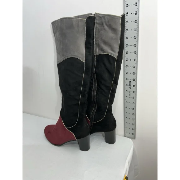 Womans Rosewand Otk Boots 11 M Multicolor Full Zip Block Heel NWD - Picture 4 of 10